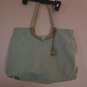 Michael Kors Tan Tote with Gold Accents